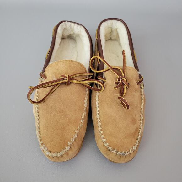 Allen Edmonds Shearling Boat Shoes Slippers Mens Size 10 - Picture 4 of 9